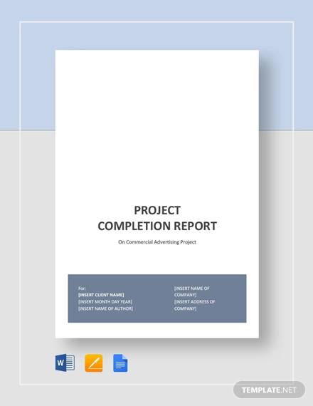 project completion report template1