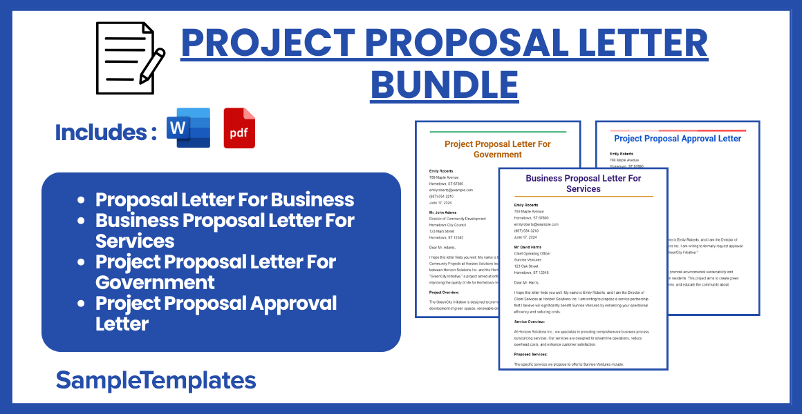 project proposal letter bundle