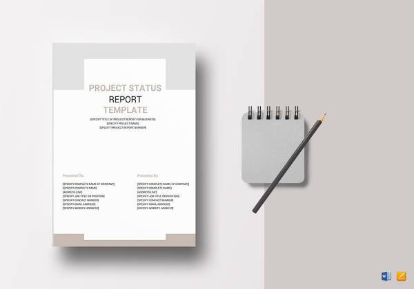 project status report template