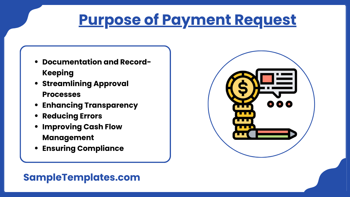 purpose of payment request