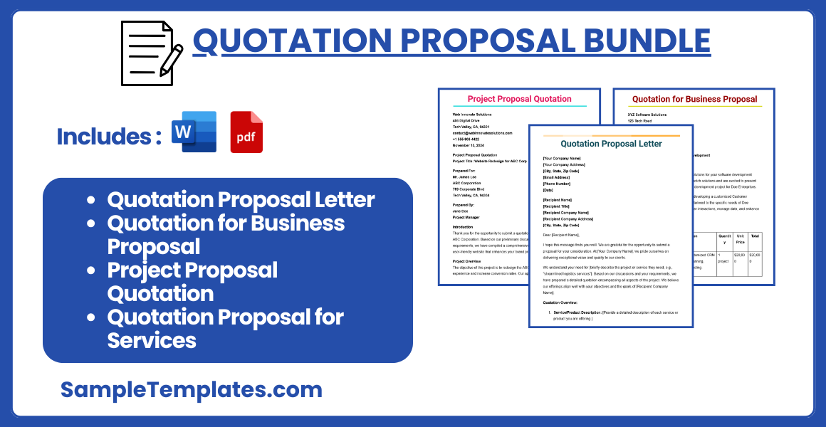 quotation proposal bundle