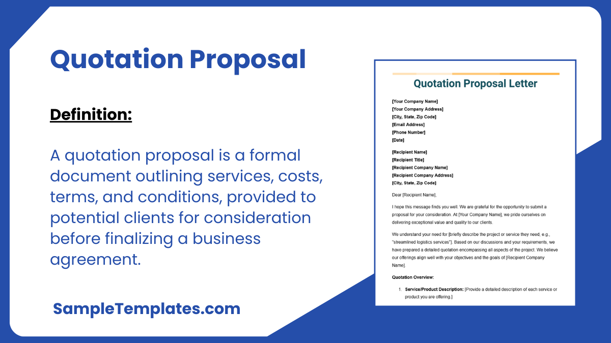 Quotation Proposal