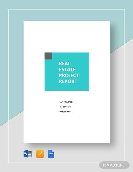 real estate project report