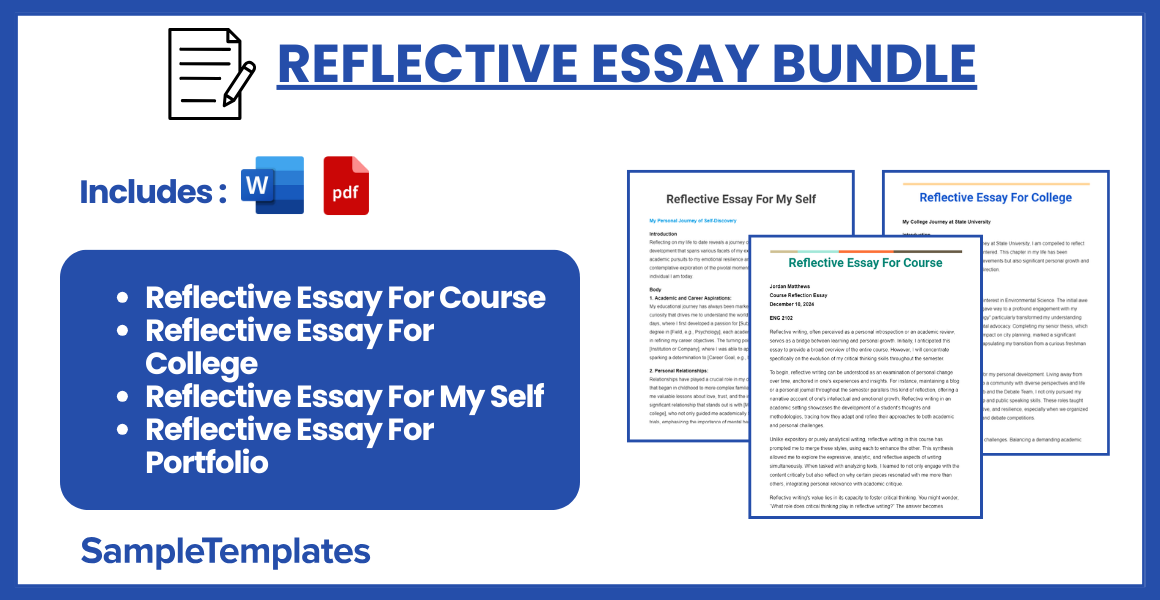 reflective essay bundle