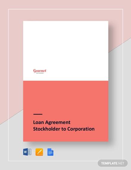 restaurant loan agreement s