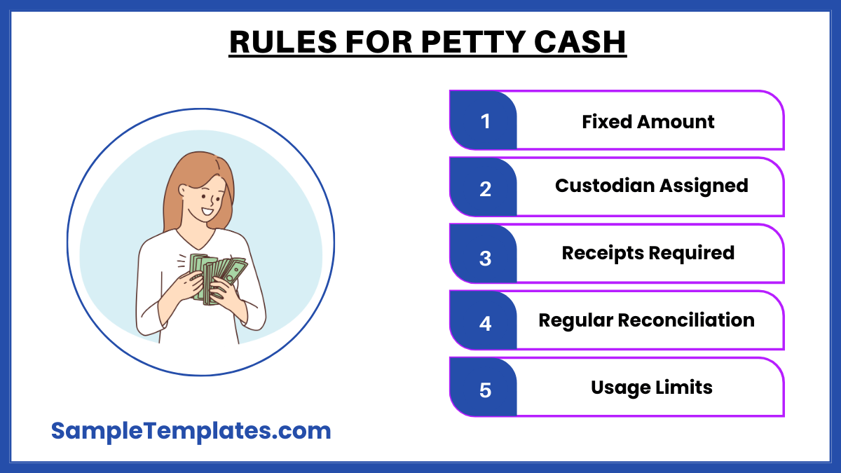 rules for petty cash