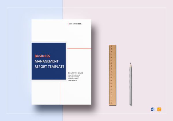 sample business management report template