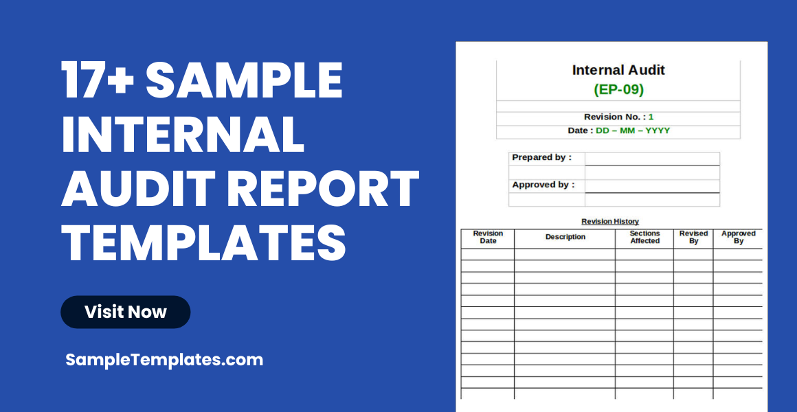 sample internal audit report templates