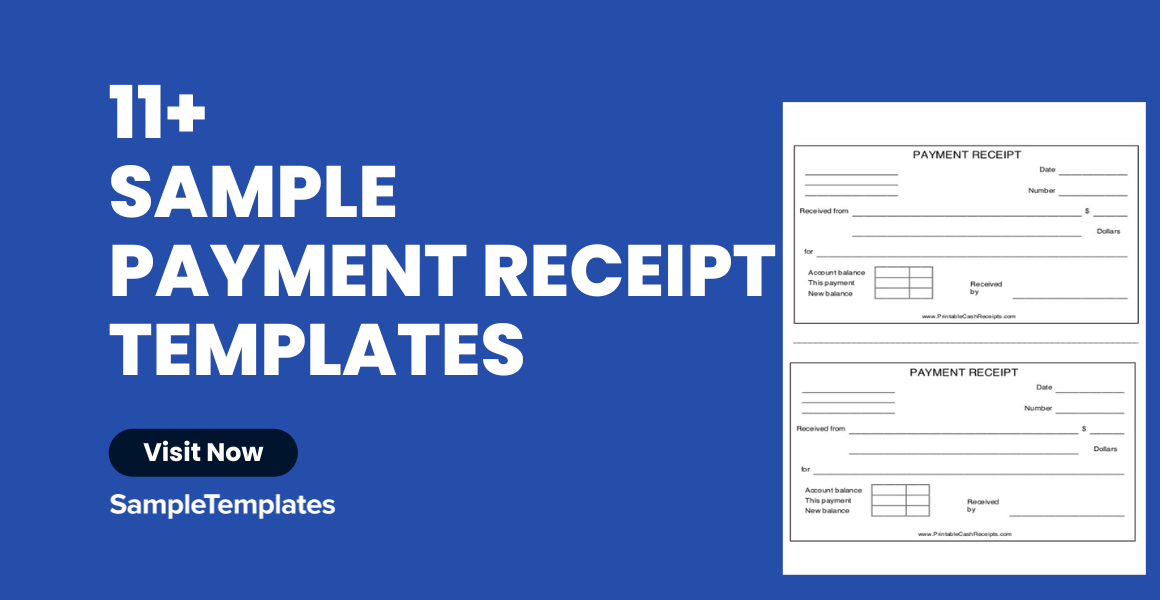 Sample Payment Receipt Templates