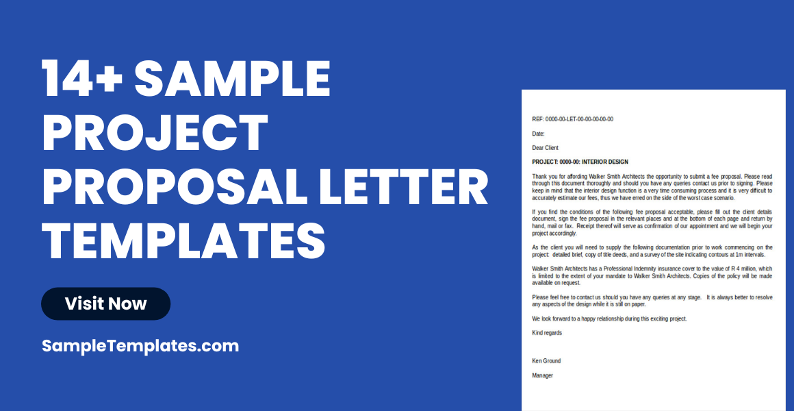 sample project proposal letter templates