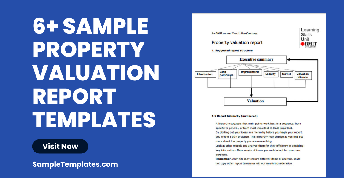 sample property valuation report template