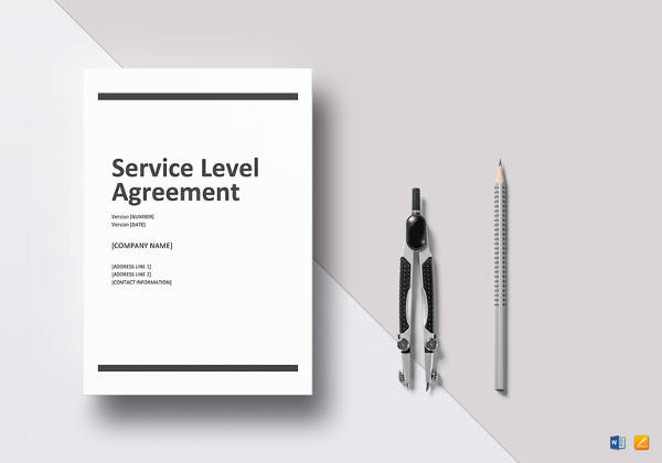 service level agreement template in word