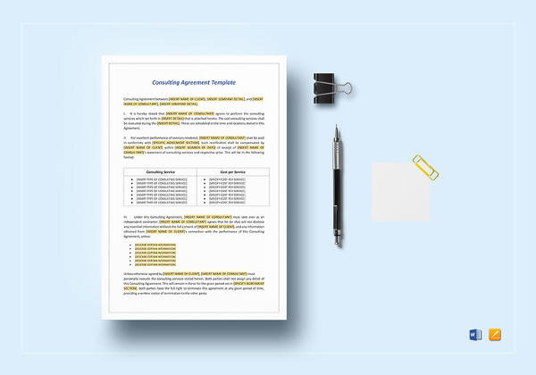 simple consulting agreement template