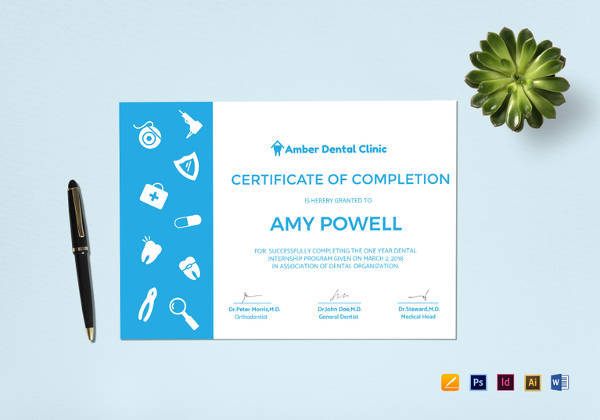 simple medical internship certificate template