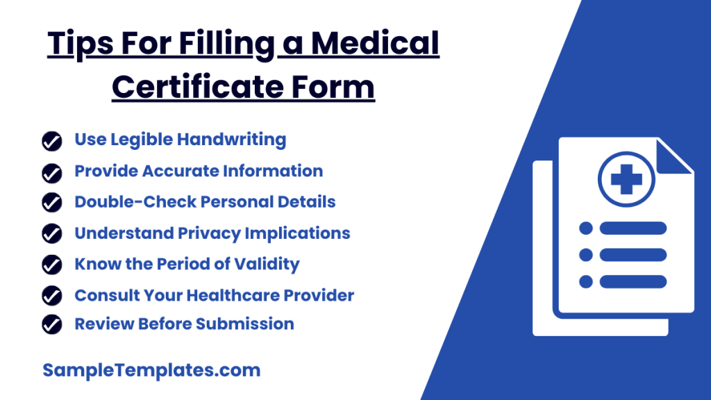tips for filling a medical certificate form 1024x576