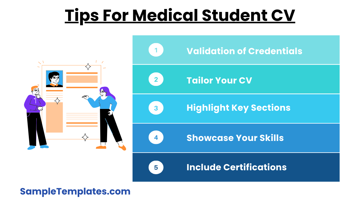 tips for medical student cv