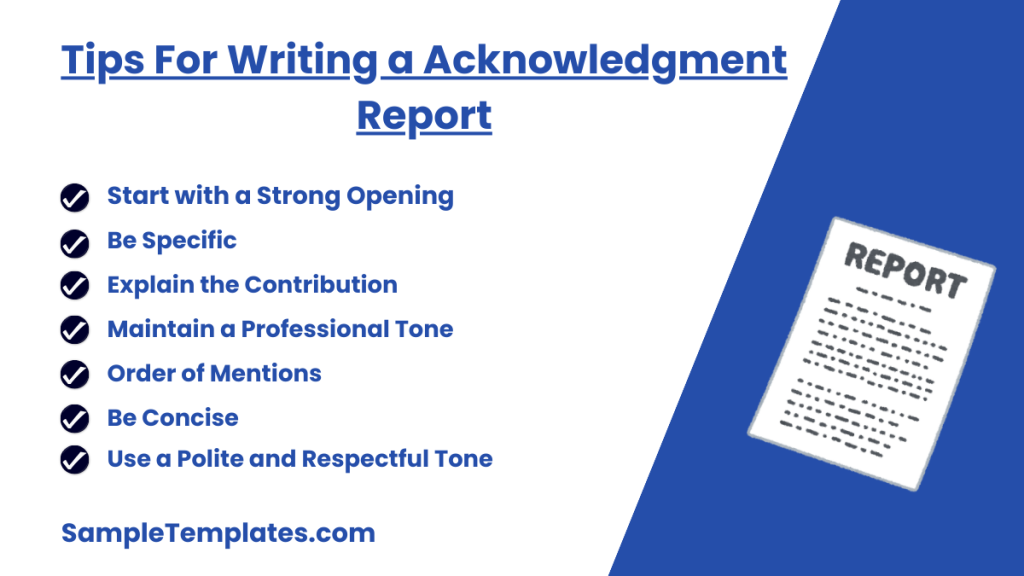 tips for writing a acknowledgment report 1024x576