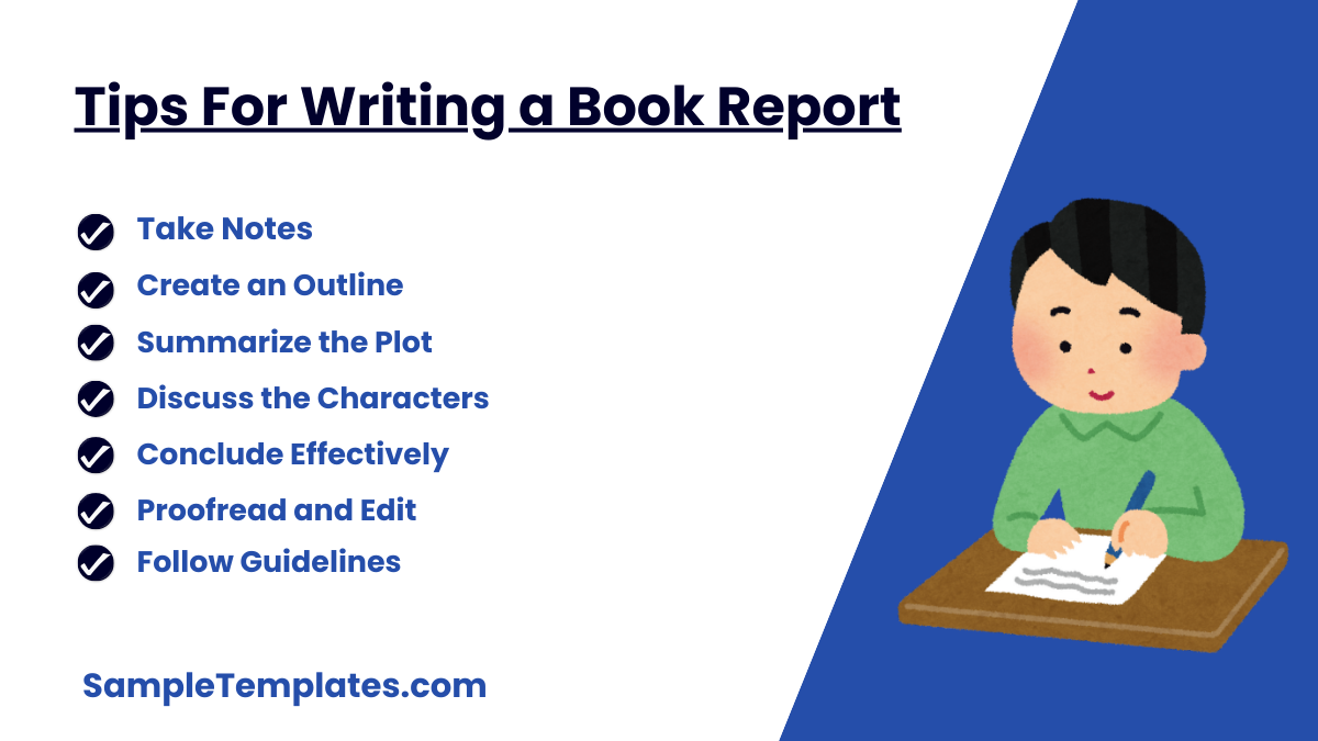 tips for writing a book report