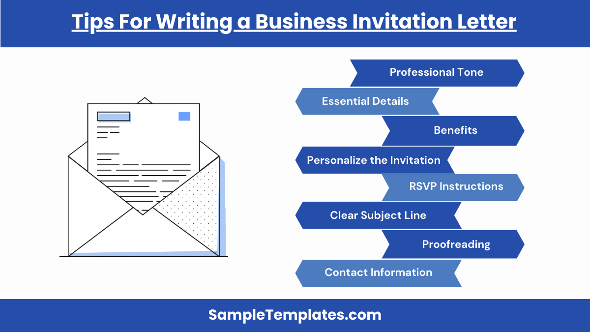 tips for writing a business invitation letter