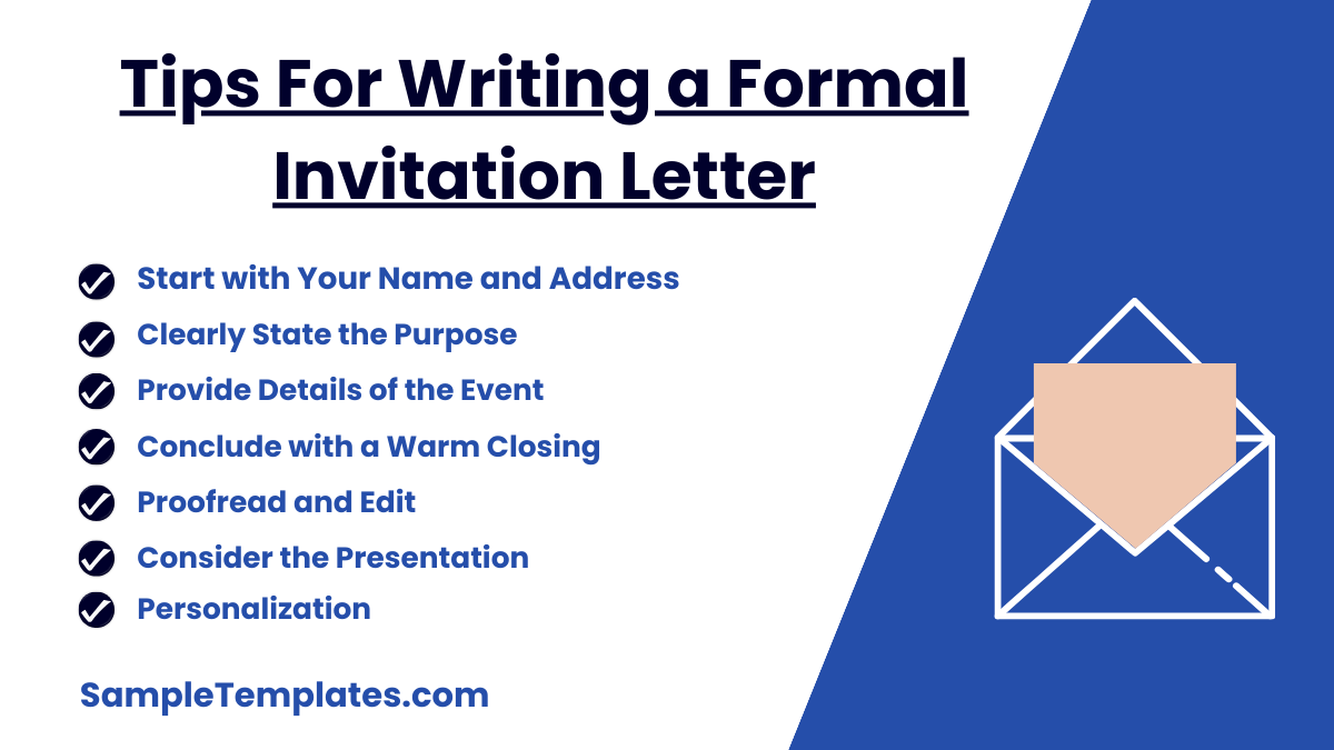 tips for writing a formal invitation letter