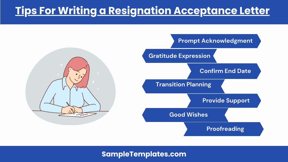tips for writing a resignation acceptance letter