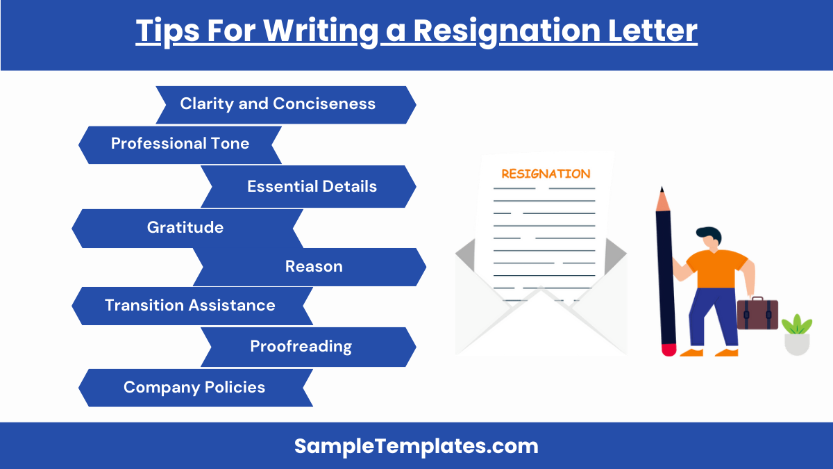 tips for writing a resignation letter