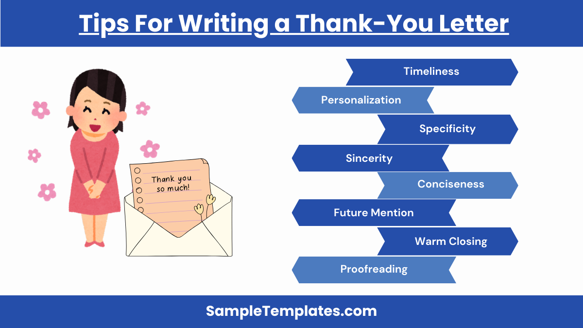 tips for writing a thank you letter