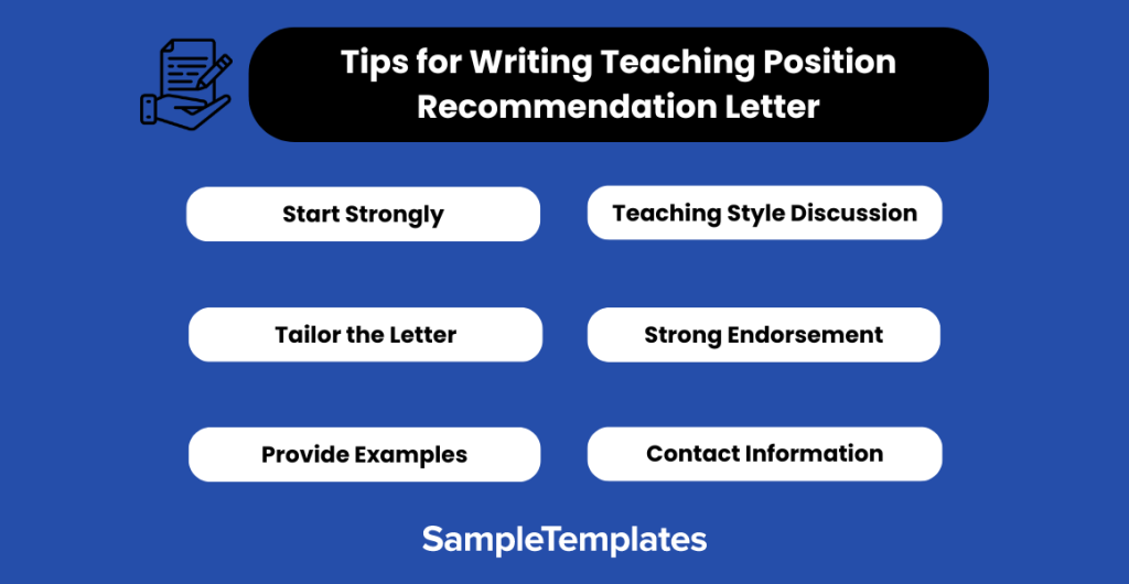 tips for writing teaching position recommendation letter 1024x530