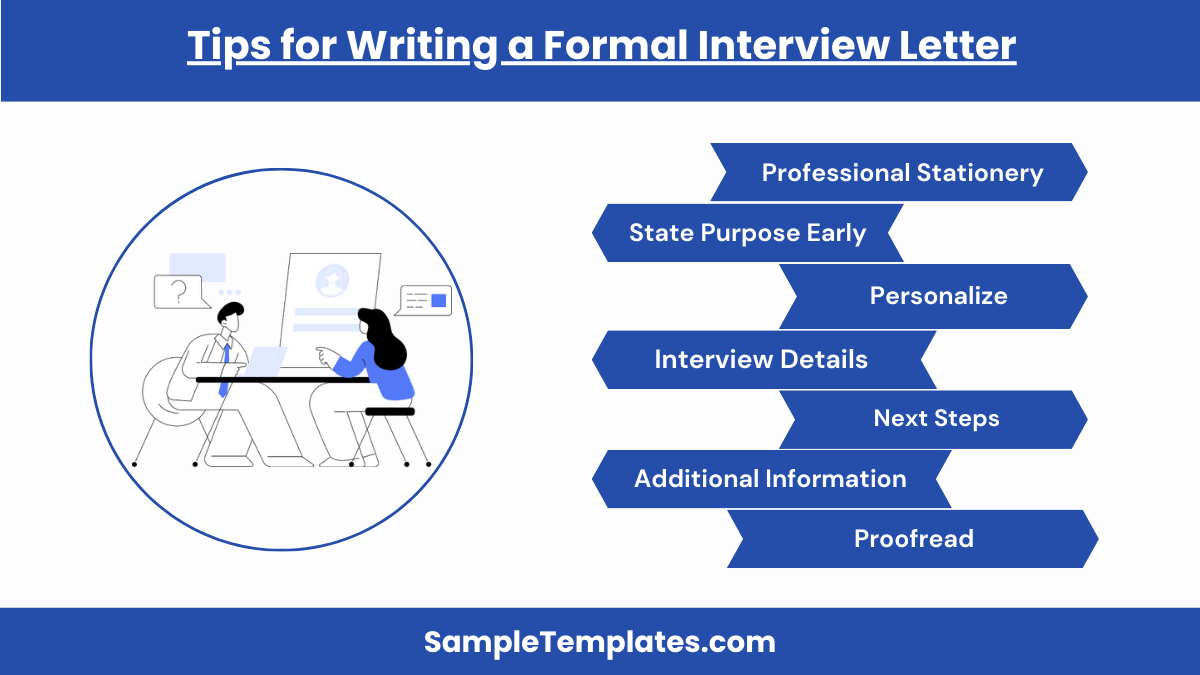 tips for writing a formal interview letter