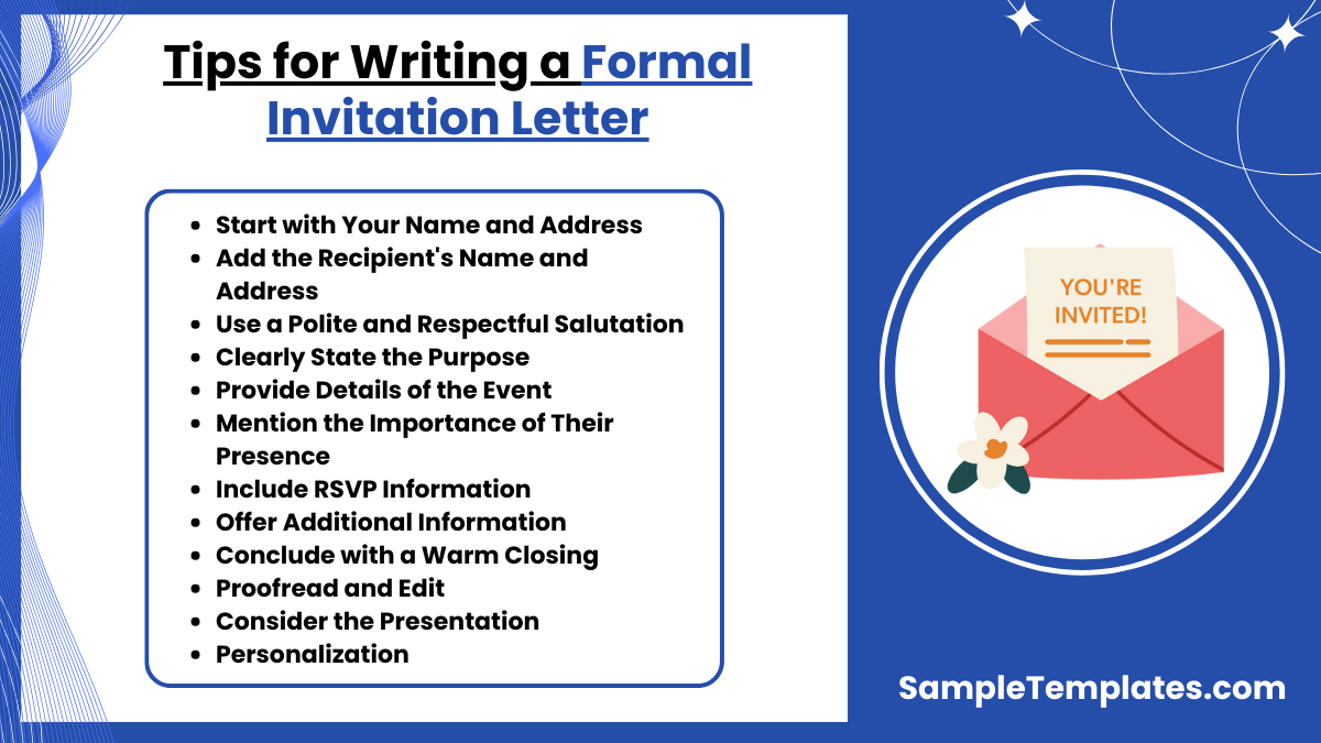 tips for writing a formal invitation letter 1