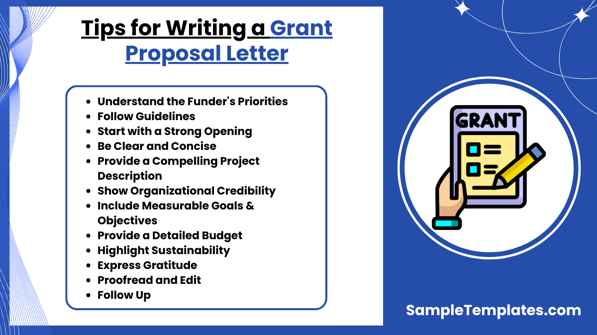 tips for writing a grant proposal letter 1