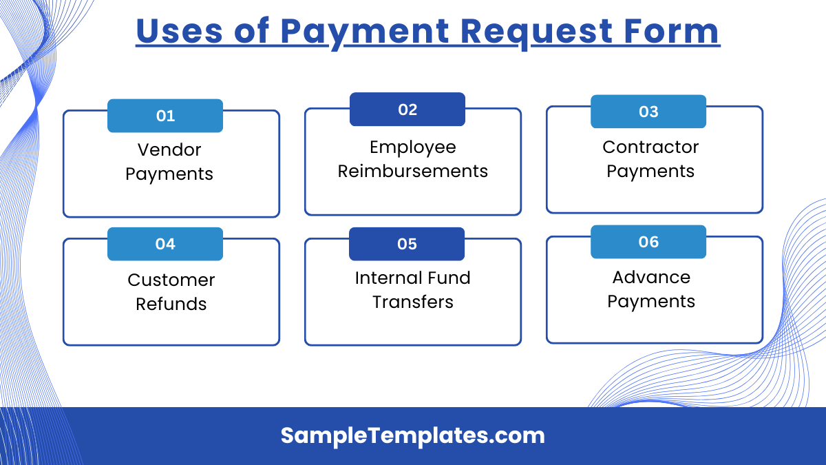 uses of payment request form