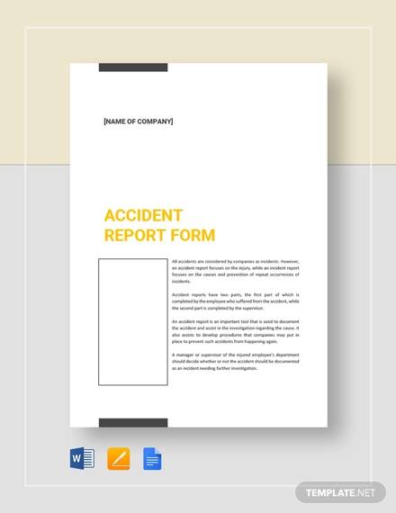 accident report form