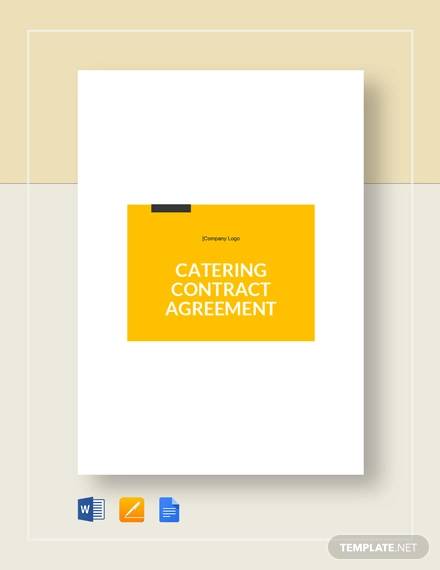 catering agreement contract1