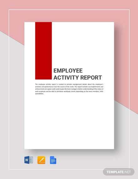 employement report template