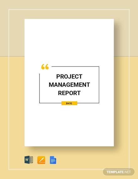 project management report sample1