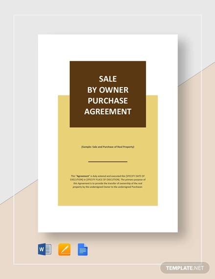 sale by owner purchase agreement