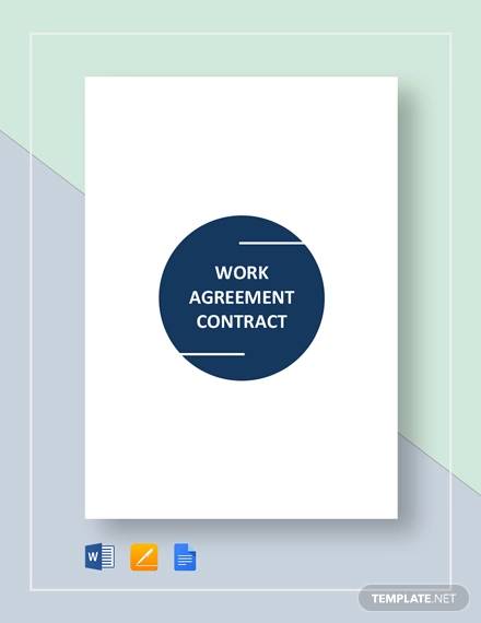 work agreement contract