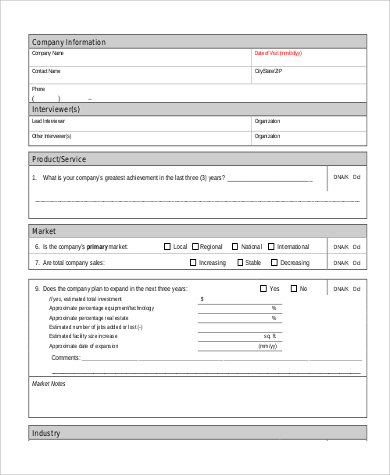 company background report