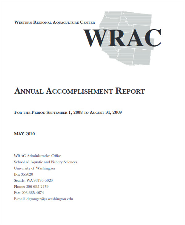 annual accomplishment report format