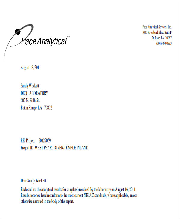 How To Write A Formal Report Letter