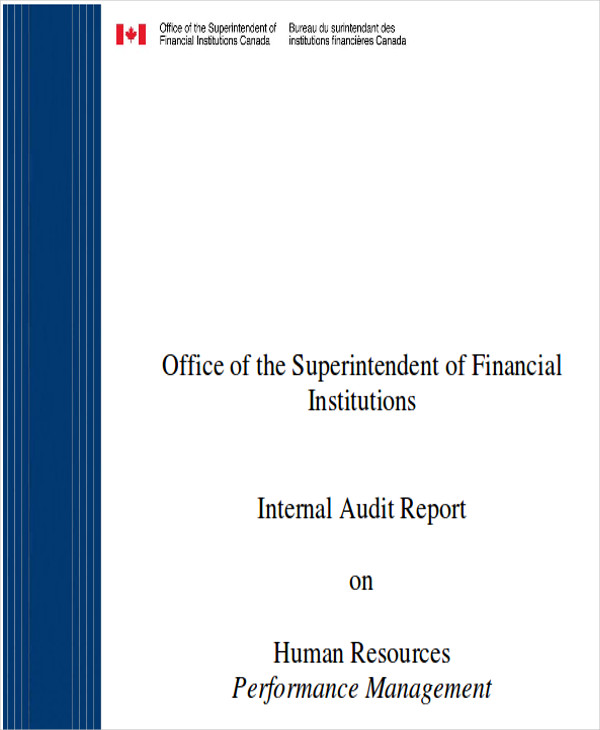 hr audit report format