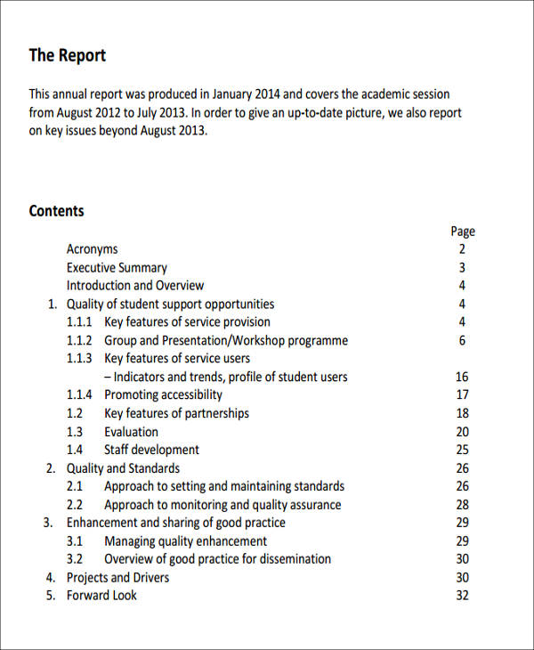 student counselling report