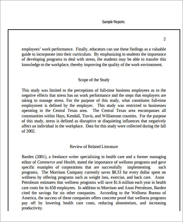 formal business report format1