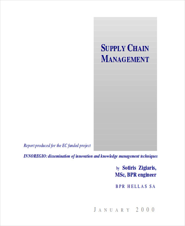 supply chain management report