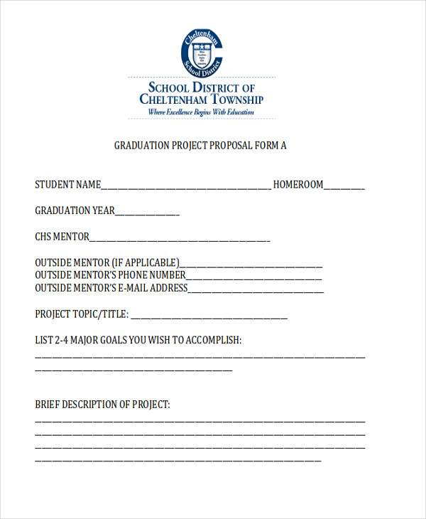 graduation project proposal form