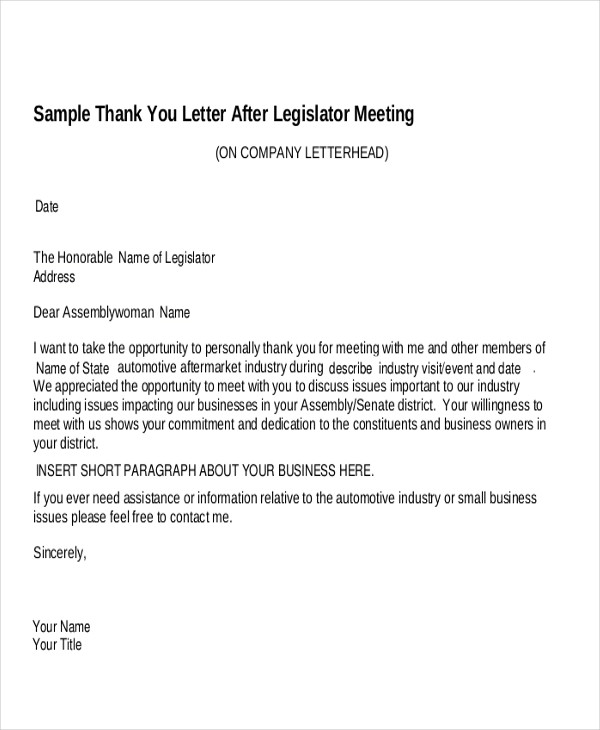 business meeting reply letter