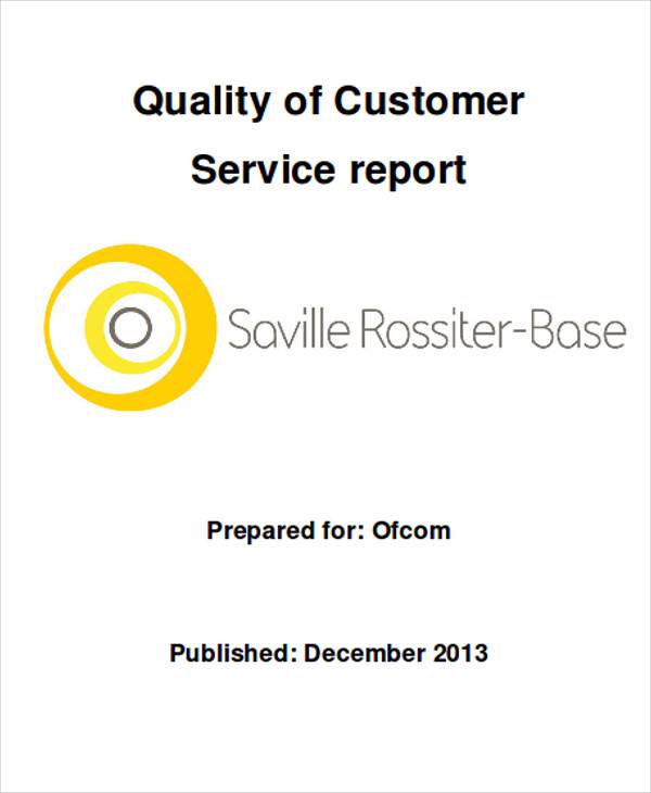 customer service report