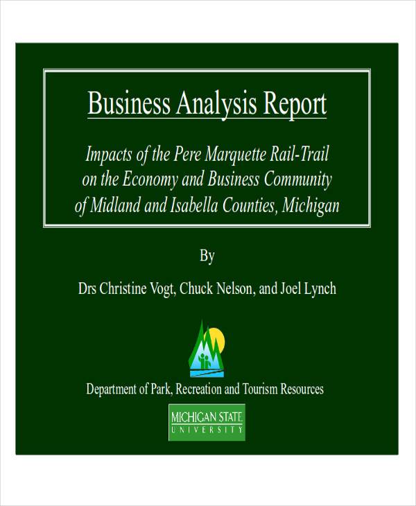 business analysis report format