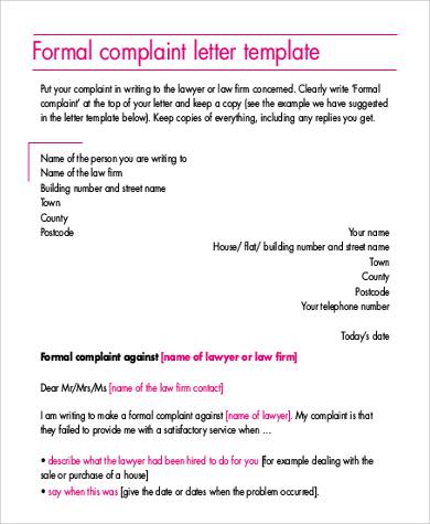 formal complaint letter2